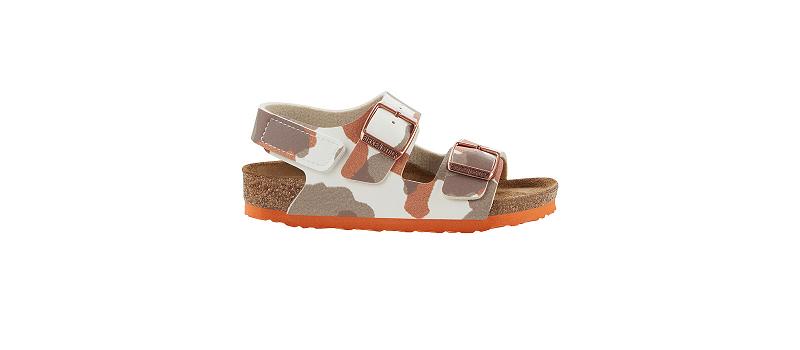 Milano Birkenstock Birko-flor Narrow Detske Červené Maskacove | SK 435ZUT